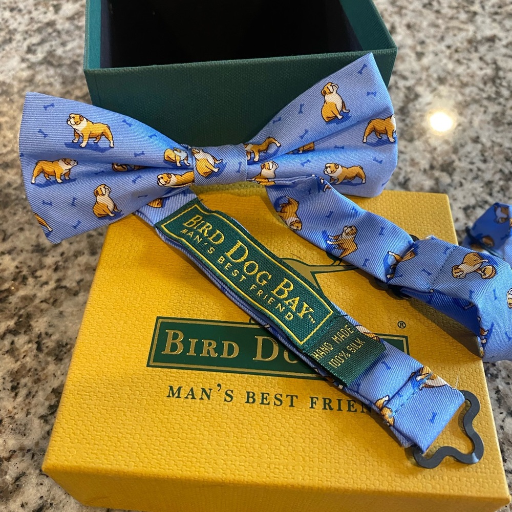 Brand New Never Worn Little Boys Bulldog Bow Tie